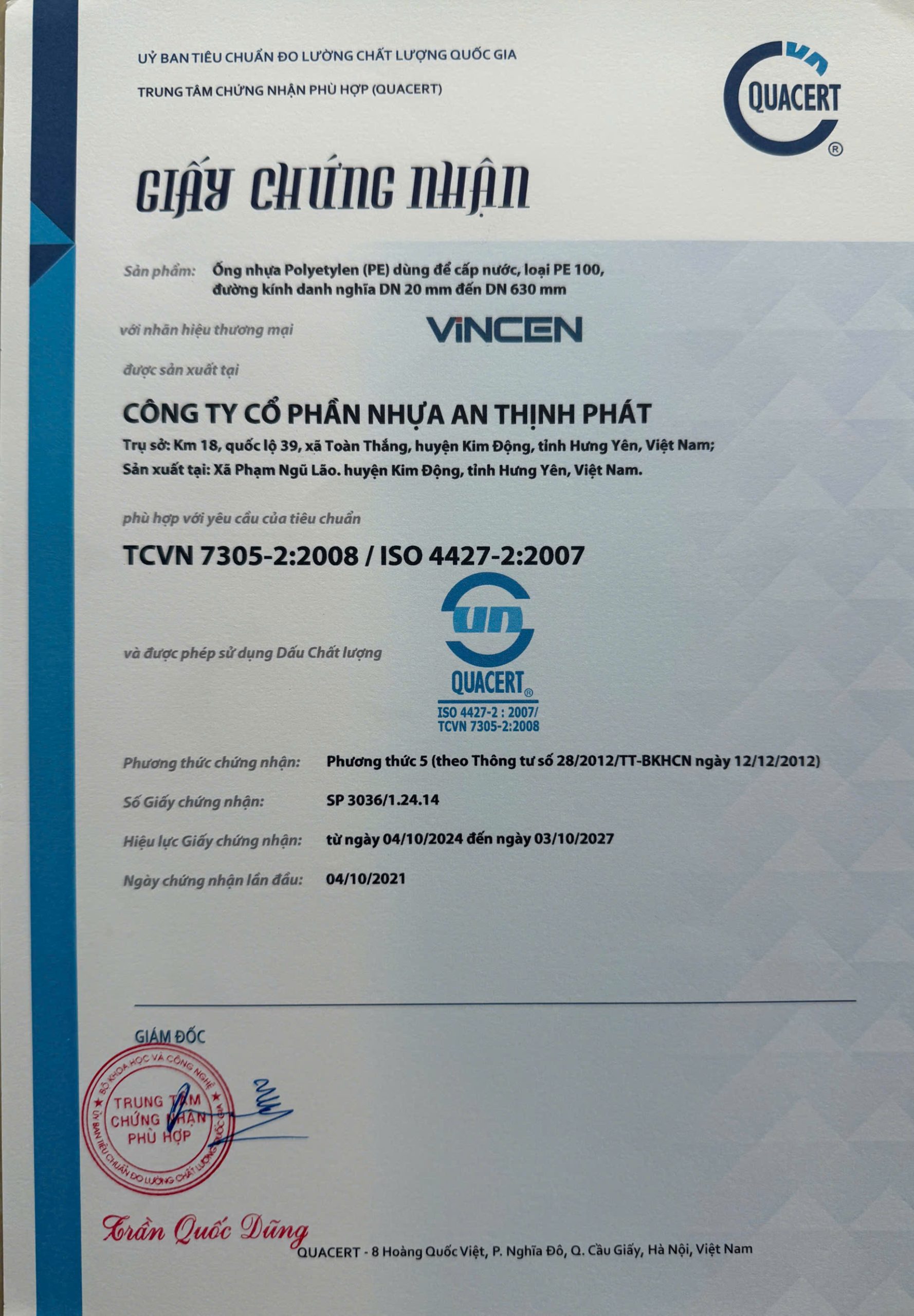 CÔNG TY CP NHỰA AN THỊNH PHÁT