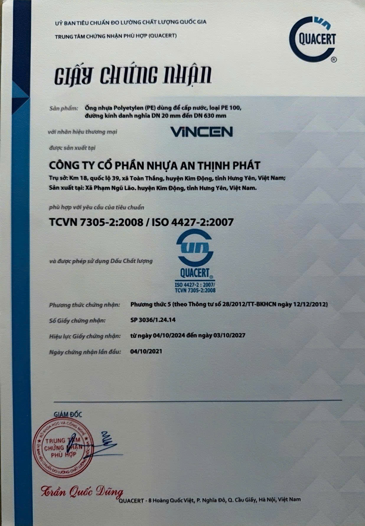 CÔNG TY CP NHỰA AN THỊNH PHÁT